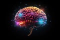 Human brain neural plasticity, neuroscience and neurobiology. Neurological diseases, mind disorders with neuroradiology oncology.