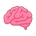 Human brain simple icon