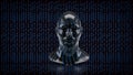 The Human Bust Ana AGI for Technology concept 3d rendering Royalty Free Stock Photo