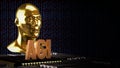 The Human Bust Ana AGI for Technology concept 3d rendering Royalty Free Stock Photo
