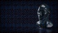The Human Bust Ana AGI for Technology concept 3d rendering Royalty Free Stock Photo