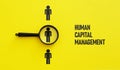 Human capital management HCM is shown using the text Royalty Free Stock Photo