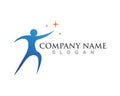Human character logo sign,Health care logo. Nature logo sign. success people logo sign