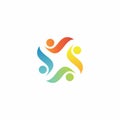 Human Circle Logo Design. Health Icon vector. Community Logo