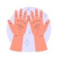 Human Clean Hands Badge