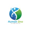 Human DNA and genetic vector icon design. Royalty Free Stock Photo