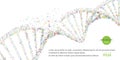 Human dna virus infection .Biotechnology, biochemistry, genetics and medicine concept.Vector illustration