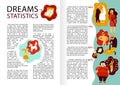 Human Dreams Infographics Royalty Free Stock Photo