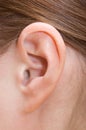 Human ear Royalty Free Stock Photo