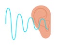 Human hearing icon