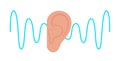 Human hearing icon