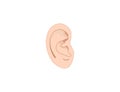 Human ear, anatomy icon. Vector illustration, flat.