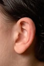 Human ear close up Royalty Free Stock Photo