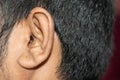 human ear close-up macro detail shot Royalty Free Stock Photo