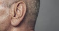 Human ear detail close-up macro shot Royalty Free Stock Photo