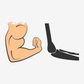 Human elbow joint icon