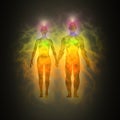 Human energy body, aura, chakra, energy Royalty Free Stock Photo