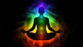 Human energy body, aura, chakra in meditation