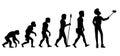 Human Evolution from Ape to Man Royalty Free Stock Photo