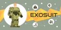 Exosuit illustration banner