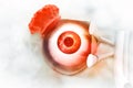 Human eye anatomy. Inner structure Royalty Free Stock Photo