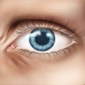 Human eye closeup Royalty Free Stock Photo
