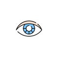 Human eye line icon Royalty Free Stock Photo