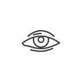 Human eye line icon Royalty Free Stock Photo