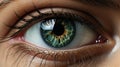 Human eye macro shot. Quality photo Royalty Free Stock Photo