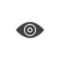 Human Eye vector icon Royalty Free Stock Photo