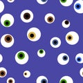 Human eyes seamless pattern