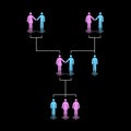 Human Family Tree Royalty Free Stock Photo