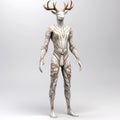 Dna-based 3d Creature Deer: Stylish Costume Design With Psychological Depth