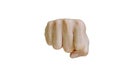 Human fist on white background Royalty Free Stock Photo