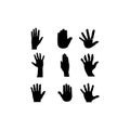 human five finger hand illustration design