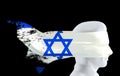 Human Flag 2 Face Israel Torn