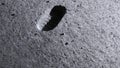 footprint on moon Royalty Free Stock Photo