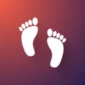 The human foots Royalty Free Stock Photo