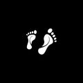 Human Footstep Simple Logo Icon Ideas