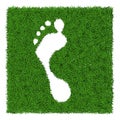 Human footstep Royalty Free Stock Photo