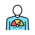 human full energy color icon vector illustration