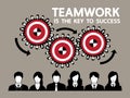 Human gears teamwork concept design Royalty Free Stock Photo