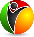Human globe logo