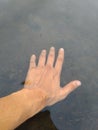 A human hand immersed inside water Royalty Free Stock Photo