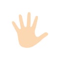 Human hand palm icon Royalty Free Stock Photo