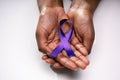 Violet Ribbon To Support Pancreatic Cancer Awareness