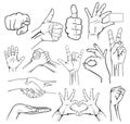 Human Hand Sign collection