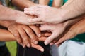 Human hands showing unity Royalty Free Stock Photo