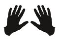 Human hands stop vector illustration