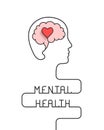 Mental health and emotional well being concept